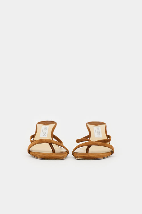 Jimmy Choo Suede Maelie  Sandal