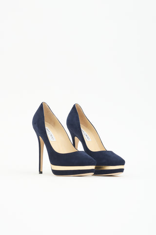 Jimmy Choo Suede Brulee Pump