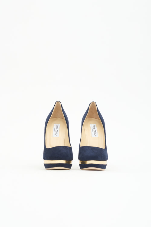 Jimmy Choo Suede Brulee Pump