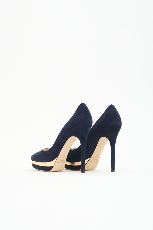 Jimmy Choo Suede Brulee Pump