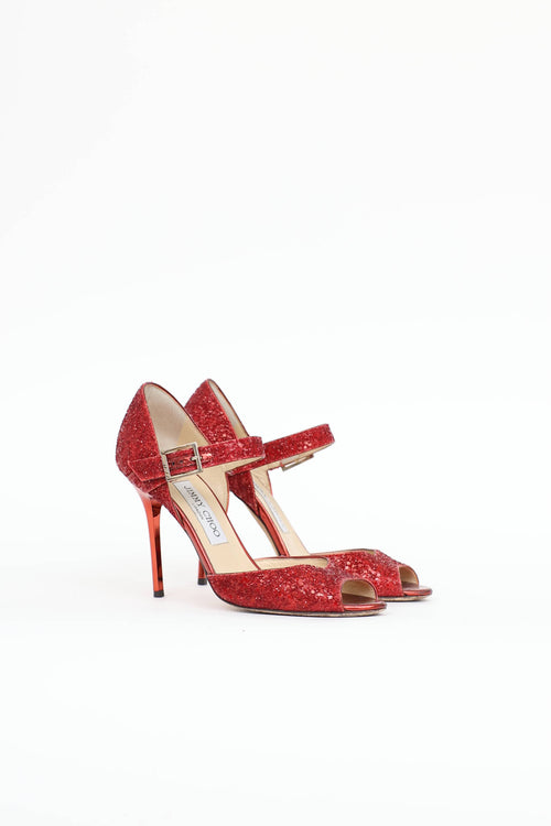 Jimmy Choo Glitter Linda Pump