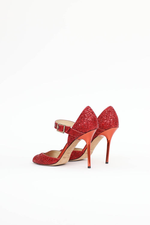Jimmy Choo Glitter Linda Pump