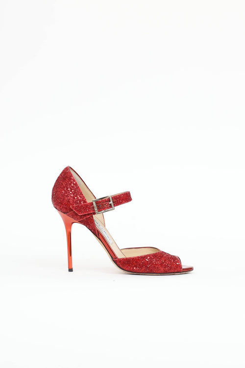 Jimmy Choo Glitter Linda Pump
