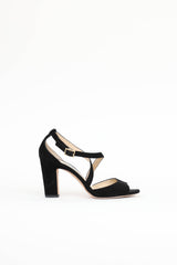 Jimmy Choo Suede Carrie Heel