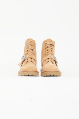 Jimmy Choo Beige Suede Cora Ankle Boot