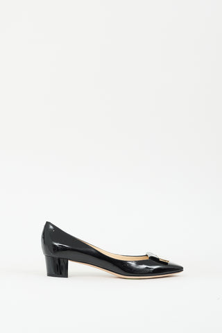 Jimmy Choo Black Patent Leather Harlow Pump