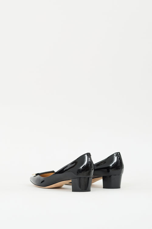 Jimmy Choo Black Patent Leather Harlow Pump