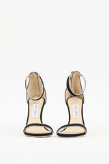 Jimmy Choo Black Suede Dochas 100 Embellished Heel