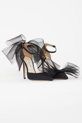 Jimmy Choo Averly 100 Bow-detailed Faille Pumps - Women - Black Pumps - IT38