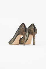 Jimmy Choo Black Sequin Romy Pump