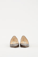 Jimmy Choo Brown & Black Patent Printed Amelia Pump