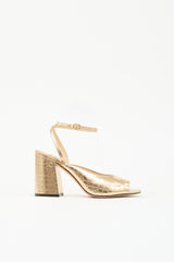 Jimmy Choo Embossed Leather Sandal