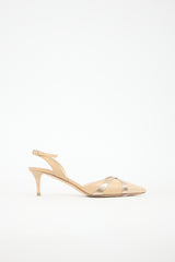 Jimmy Choo Embossed Leather Slingback Pump