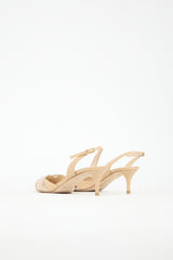 Jimmy Choo Embossed Leather Slingback Pump