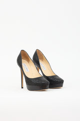 Jimmy Choo Glitter Cosmic Platform Pump