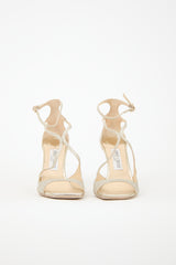 Jimmy Choo Glitter Leather Azia Heel