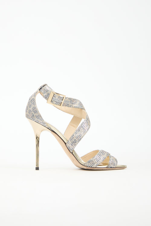 Jimmy Choo Glitter Lottie Heel