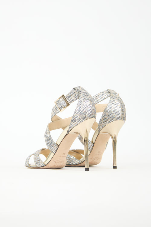 Jimmy Choo Glitter Lottie Heel