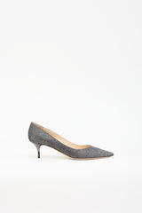 Jimmy Choo Glitter Pointed Pump