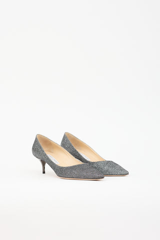 Jimmy Choo Glitter Pointed Pump