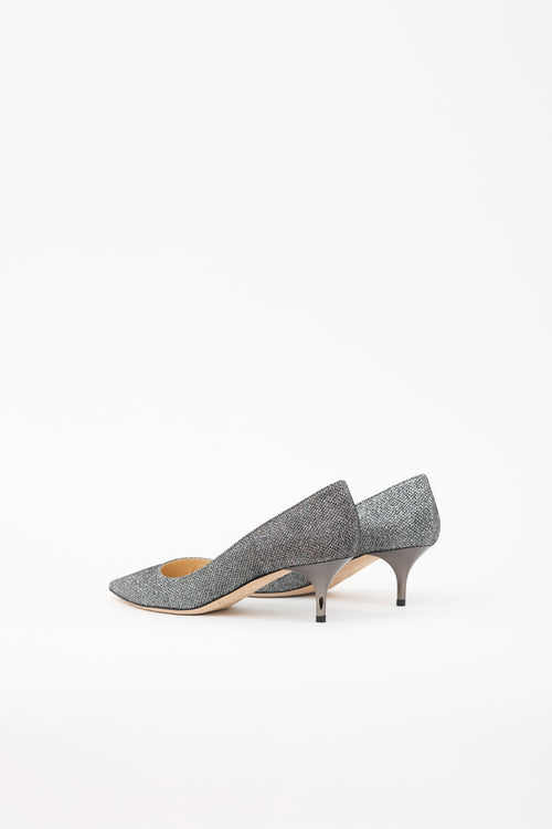 Jimmy Choo Glitter Pointed Pump