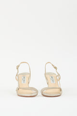 Jimmy Choo Gold Leather Slingback Heel
