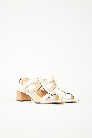 Jimmy Choo Leather Jin 45 Sandal