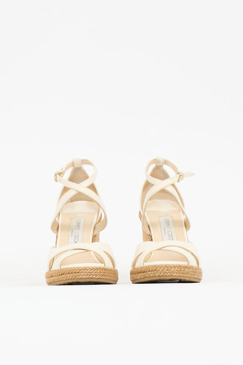 Jimmy Choo Leather Alanah Wedge Sandal