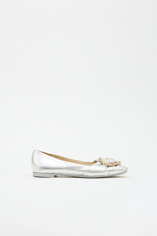 Jimmy Choo Leather Ballet Flat