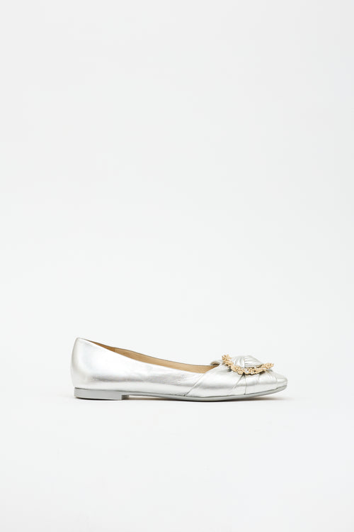Jimmy Choo Leather Ballet Flat