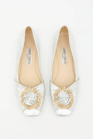 Jimmy Choo Leather Ballet Flat