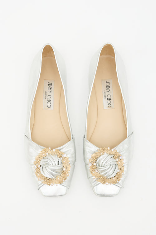 Jimmy Choo Leather Ballet Flat