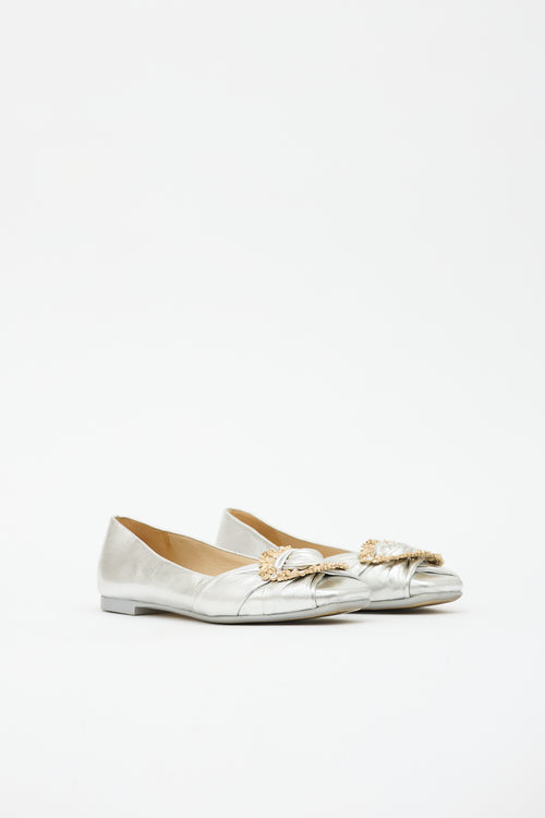 Jimmy Choo Leather Ballet Flat