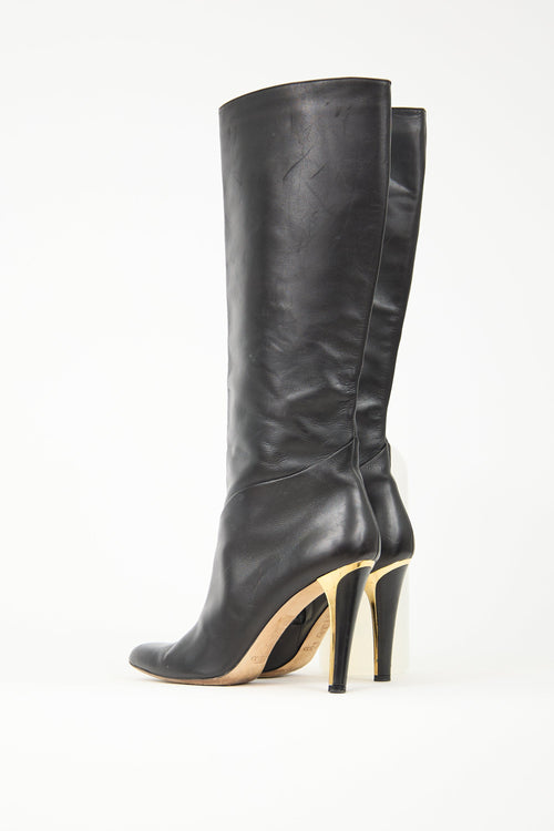 Jimmy Choo Leather Knee High Boot