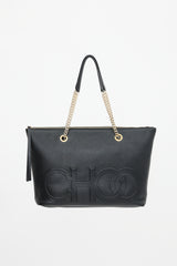 Jimmy Choo Leather Logo Allegra Tote Bag