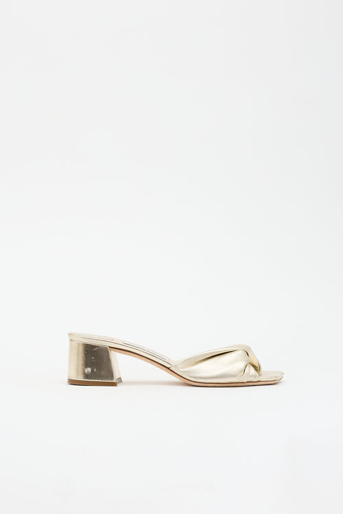 Jimmy Choo Leather Lyn 45 Sandal