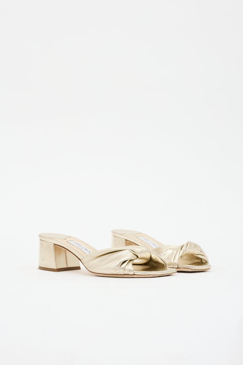 Jimmy Choo Leather Lyn 45 Sandal
