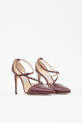 Jimmy Choo Leather Studded Tiff Heel