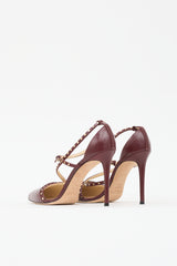 Jimmy Choo Leather Studded Tiff Heel