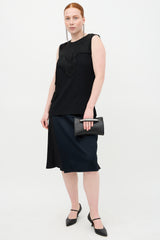 Jimmy Choo Leather Venus Crystal Clutch