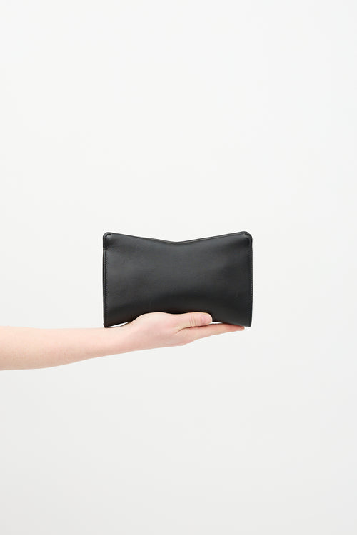 Jimmy Choo Leather Venus Crystal Clutch