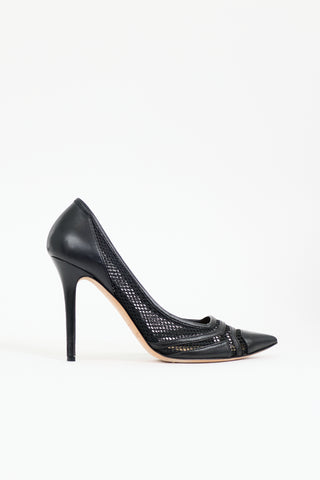 Jimmy Choo Leather & Mesh Hettie Pump