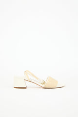 Jimmy Choo Leather & Raffia Sandal