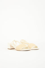 Jimmy Choo Leather & Raffia Sandal