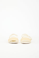Jimmy Choo Leather & Raffia Sandal