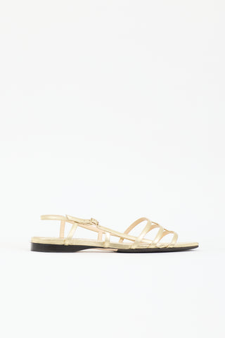 Jimmy Choo Metallic Leather Arien Sandal