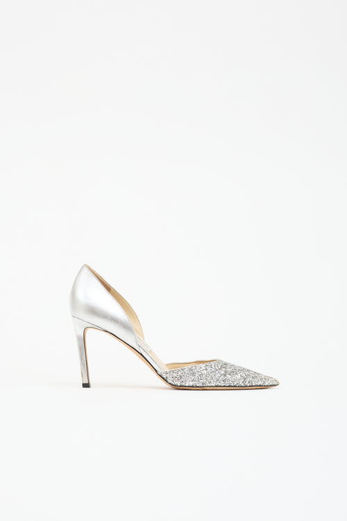Jimmy Choo Metallic Leather Esther Pump