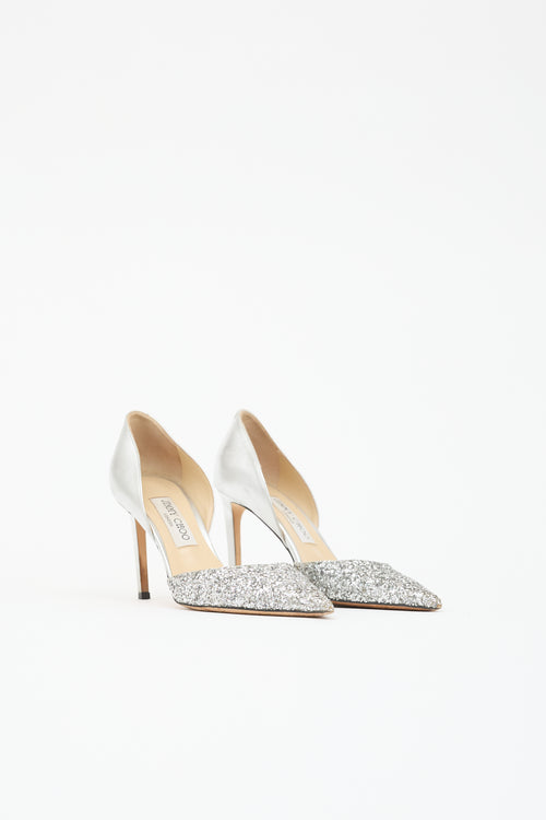 Jimmy Choo Metallic Leather Esther Pump