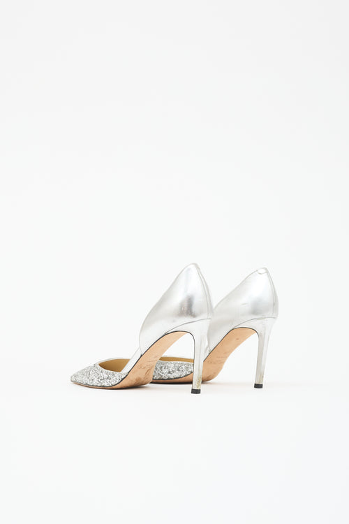 Jimmy Choo Metallic Leather Esther Pump