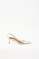 Jimmy Choo Metallic Leather Pointed Pump